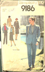 Vintage Simplicity Sewing Pattern  9186 Women s Skirt Pants   Jacket Size 14