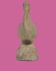 Vintage Hand Carved Wood Pelican Statue Circa Mid To Late 1900s-15   h  X 9  w 