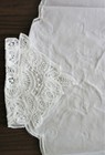 White Battenberg Lace Bread Basket Liners Hot Roll Covers Cotton Bm Jabara 22x22