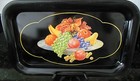 Metal Serving Tray Fruit 1950s  14 1 4  X 8 7 8   Vintage Mid Century Retro  Mcm