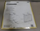 Nos Rally 8 x11  Headlight Stoneguards No 4498 Black Rectangular Grill Metal Vtg