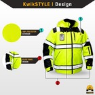 Kwiksafety Enforcer Ansi Reflective Class 3 Solid Tape Bomber Safety Jacket