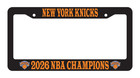 License Frame Metal Vinyl Letters logos For New York Knicks 2026 Nba Champions