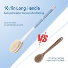 Back Body Shower Brush anti Slip Long Handle Brush With Stiff And Soft Bristles