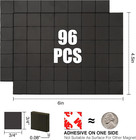 Magnetic Squares With 3m Adhesive Backing 96 Pcs Each 3 4  X 3 4   self Sticky P