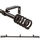 Adjustable Coil Finial Curtain Drapery Rod Set  3 4    28 -48  48 -84  84 -120 