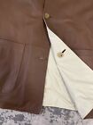 Ermenegildo Zegna Mens Pelle Stylish Dress Leather Jacket 54 Xl See Pics