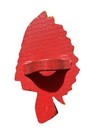 Bsa Vintage Indian Chief Head Neckerchief Slide Hand Carved   Painted 4   x 2 1 4   