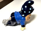 Vintage Garden Gnome Kneeling Smiling Ceramic Glazed Very Good