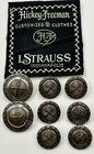Hickey Freeman Replacement Blazer Buttons Vintage Waterbury Pewter Key Sword Lot