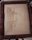 Framed Antique  Railroad Photo Glenrock Nj 1870 Steam Locomotive Train 214