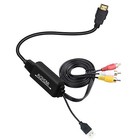 New 1080p 720p Composite Audio Video Cvbs To Hdmi Converter Rca Hdmi Converter