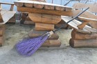 Witch Broom  Wicca  Pagan Broom Ritual Witch Black And Purple Broom  Wizard 