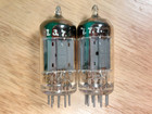 Perfectly Matched Pair Of Mullard 12ax7 Ecc83 Mc1 1957 Shield Vacuum Tubes  2