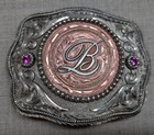 Vintage Rrr Belt Buckle Oversized Western Cowboy Barajas Rodeo Ready Ranchwear
