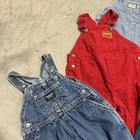 Vintage 90s Y2k Toddler Bib Overalls 8pc Osh Kosh Retro Baby Clothes