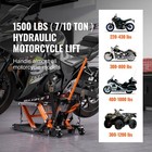 Motorcycle Hydraulic Pump Jack 1500 Lbs Atv Dirt Street Bike Stand Lift Tool