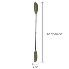 Ozark Trail Green Fiberglass And Aluminum Fishing Kayak Paddle  94 5 