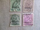India  Scott  O93-o96  Used