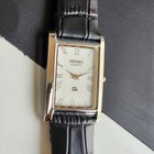 Pristine - Rare Vintage Seiko Slim Tank Quartz Gentlemen s Leather Free Shipping