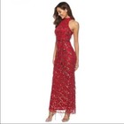 Women s Sexy Sequin Tassel Halter Hip Package Long Dress Evening Cocktail 7029 