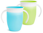Munchkin Miracle 360 Trainer Cups 2 Pack 7oz Spill Proof Bpa Free     Blue green
