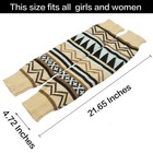 Yaofavo Women s Bohemian Knitted Leg Warmer  High Socks Boot One Size  Beige 