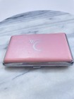 Cigarette Case Slim Wallet Card Holder White Cloud Promo Logo Modern Vintage