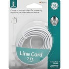 Telephone Line Cord  7 Feet  Phone Cord  Modular Jack Ends  Works For Phone     