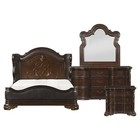 Curbside Shipping To Ma  02021 - New 4pc Cherry Brown Queen Bedroom Set B d m n