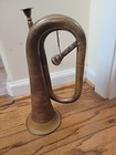 Vintage Smaller Brass Bugle Instrument W  Yamaha Mouthpiece