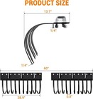 60  Landscape Rake For Atv Utv Tractor Heavy Duty Rock Rake Removal 20 Tine Rake