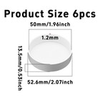 Klyeola 6pcs 2 Inch White Pvc Pipe End Cap Plug  Furniture Grade