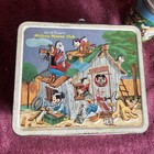 Mickey Mouse Club Metal Lunch Box 1960 s Walt Disney Prod  W  Aladdin Thermos