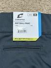 Champro Girls Softball Pants Size Medium New Gray Belt Loops Elastic Leg Stretch