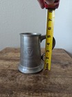Pewter Tankard Beer Stein Tavern Metalware Clear Bottom