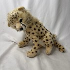 Hansa Sitting Cheetah Cub Plush Stuffed Animal Toy Beige black 13    No Hang Tag