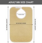 Utopia Towels 3 Pack Premium Unisex Adult Bibs For Elderly Women Men    