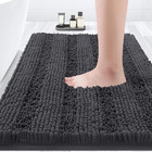 Bathroom Rug Mat 32x20 Inch Chenille Non Slip Absorbent Plush Shower Tub Bedroom