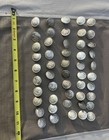 Lot Of 25 Vintage Crossed Horn Crest Uniform Buttons Silver Tone Metal
