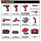 Milwaukee M18 18v Lithium-ion Cordless 9-piece Combo Tool Kit