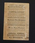 1880 Medicine Advertising Ephemera Trade Card Druggist Jamaica Cordial St Louis