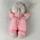 Vintage Fisher Price Puffalump Kids Bedtime Pink Baby 12  Doll Plush Body 1991