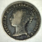 1848 Great Britain Four Pence  groat  Silver Coin