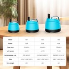 Submersible Fountain Water Pump For Aquarium  Fish Tank  Pond - 1700l h  25w