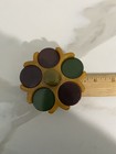 Marbled Bakelite   Catalin Poker Chip Carousel And Red Butterscotch Green Chips