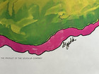 1969 7up 7 Up Soda Advertising Butterfly Pat Dypold Poster Sign Like Peter Max