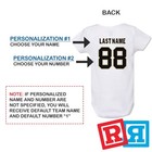 Personalized New Orleans Saints Gerber Baby Onesie   Cotton Custom Bodysuit