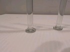 7  Rare Vintage Glass Swizzle Sticks Cocktail Stirrers W   Green Tops Barware 