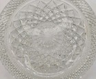 Vintage Anchor Hocking 8 5  Wexford Large Crystal Glass Round Cigar Ashtray  Euc